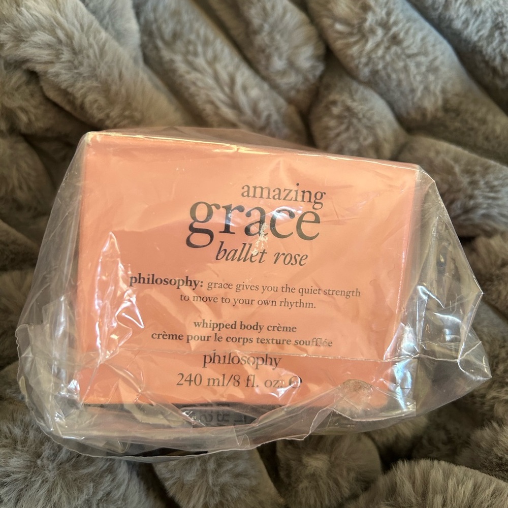 Philosophy Amazing Grace Ballet Rose Whipped Body Crème NIB 8oz